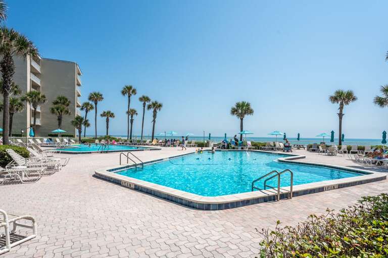 The Pelican offers two oceanfront swimming pools, including one that's seasonally heated The Pelican offers two oceanfront swimming pools, including one that's seasonally heated
