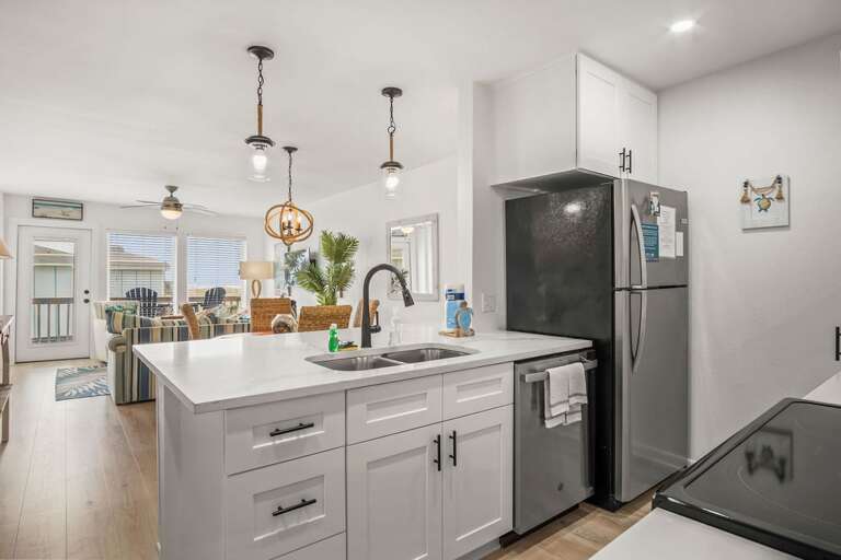 Interior Kitchen And Dining Area In Vacation Rental