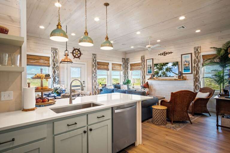 Interior Of A Residential Kitchen And Dining Space