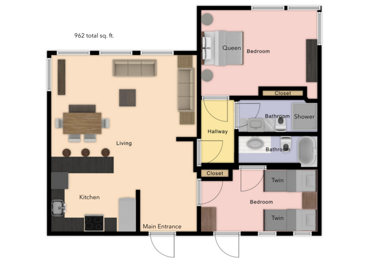 Boomerang Lodge 6 floor plan.