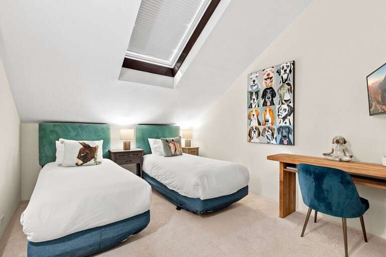 Guest Room Three  features two twin beds OR a King bed upon request.