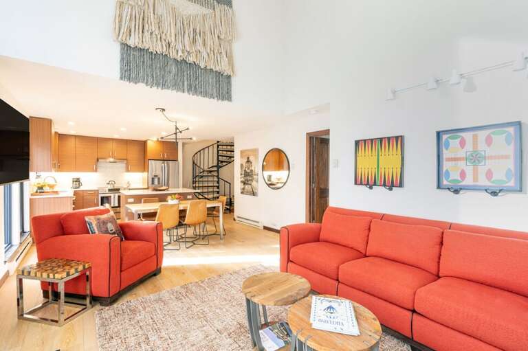 This multi-level unit features an open-concept living and kitchen area and 4 bedrooms, 3.5 baths.