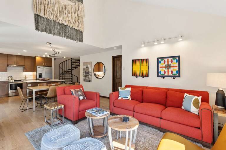 Open concept family area.