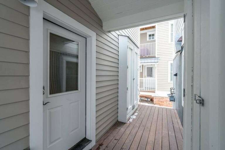 Keyless entry though the rear first floor door. Keyless entry though the rear first floor door.