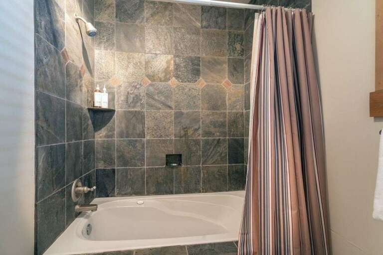 Perfect bathtub for a soak after a long day of adventures. Perfect bathtub for a soak after a long day of adventures.