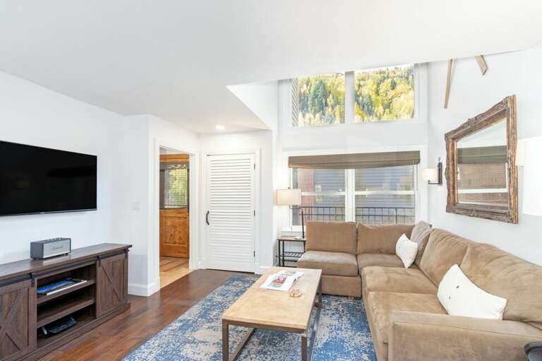 Spacious family space for catching a movie, playing games or total relaxation after a fun day on the Mountain.