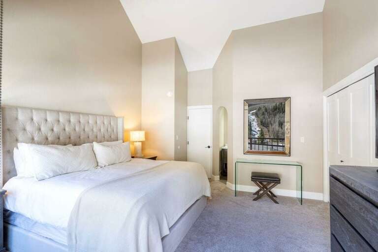 The primary room has the entire upstairs