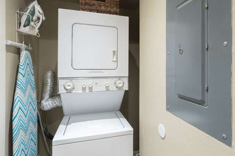 Washer + dryer + detergent for your convenience