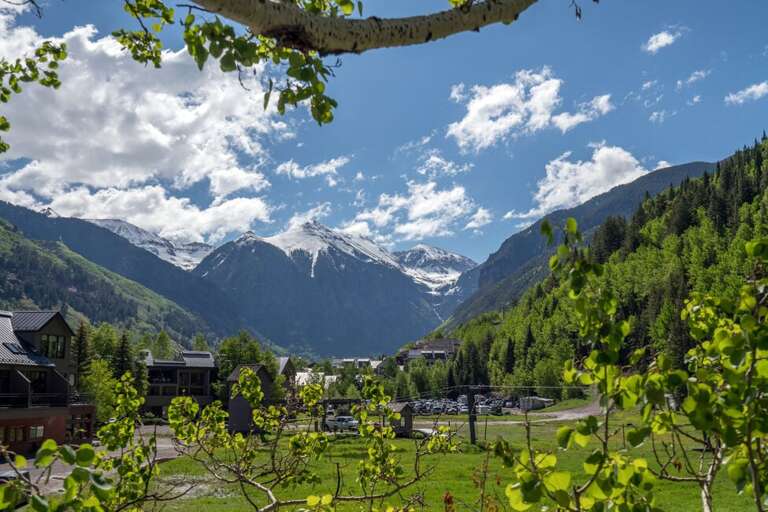 Box canyon views from the private deck.
