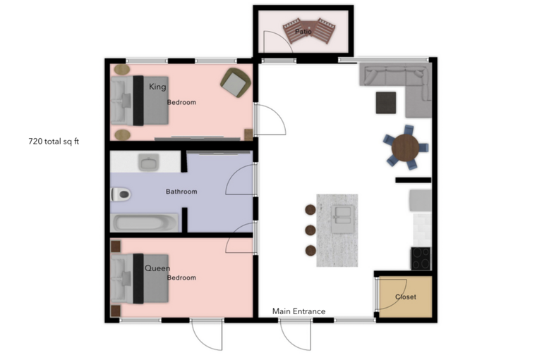 layout of the condo