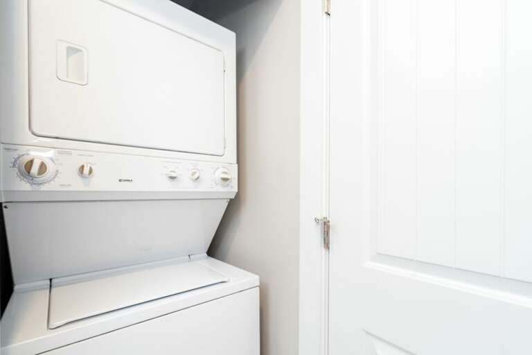 washer + dryer + detergent for your convenience