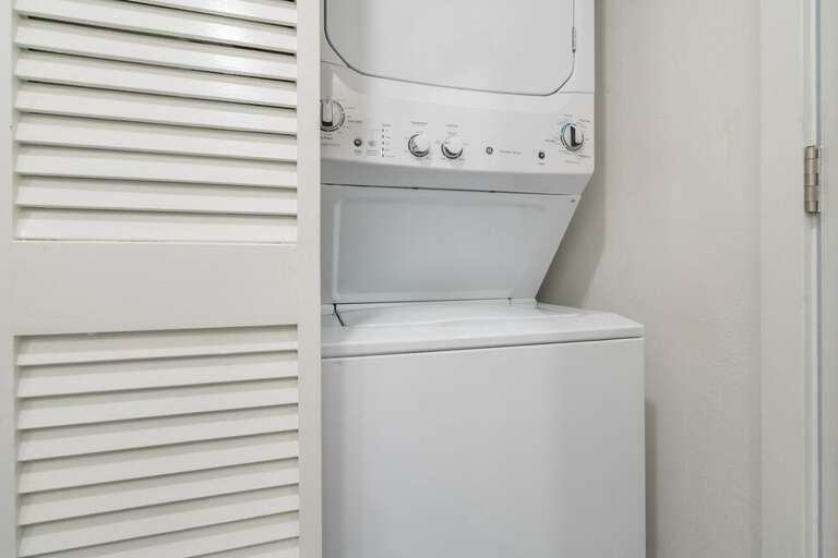 Fall Line 308 features a washer + dryer + detergent in the unit.