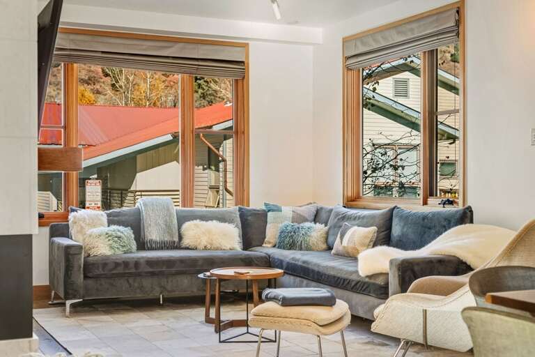 Comfortable and stylish living area designed for movies, games, or relaxing in comfort.