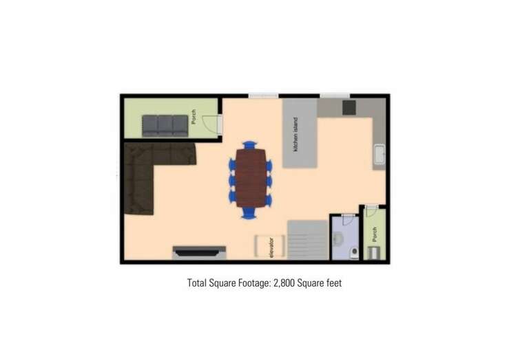 Main living area floor plans