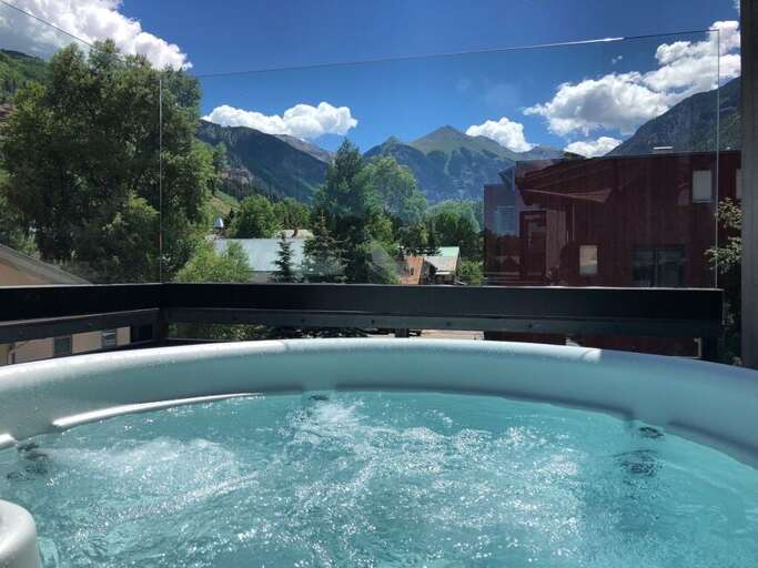 Maybe the sweetest private hot tub in town?