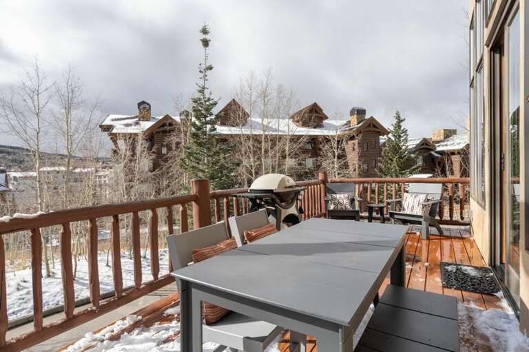 Grill up a special meal on your private deck. Grill up a special meal on your private deck.