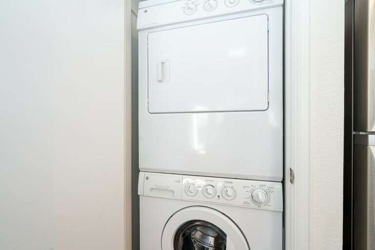 The in-unit washer and dryer add convenience to your stay.