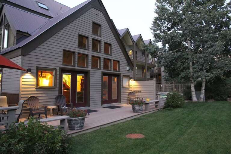 Viking Lodge 100 sits directly on the San Miguel river with gorgeous mountain views.