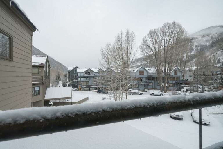 View from master bedroom. Not a usable balcony.