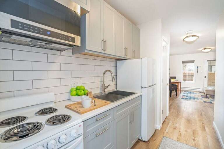 Small but fully equipped  kitchen.