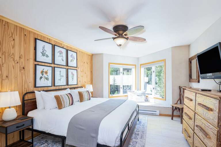 Bright and Cozy condo perfect home away from home while visiting Telluride-with king bed, bay window with stunning views and the perfect Telluride location.