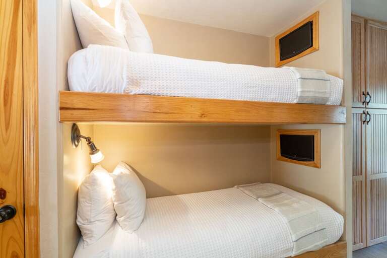 Comfortable built-in bunks perfect for kids or extra guests.