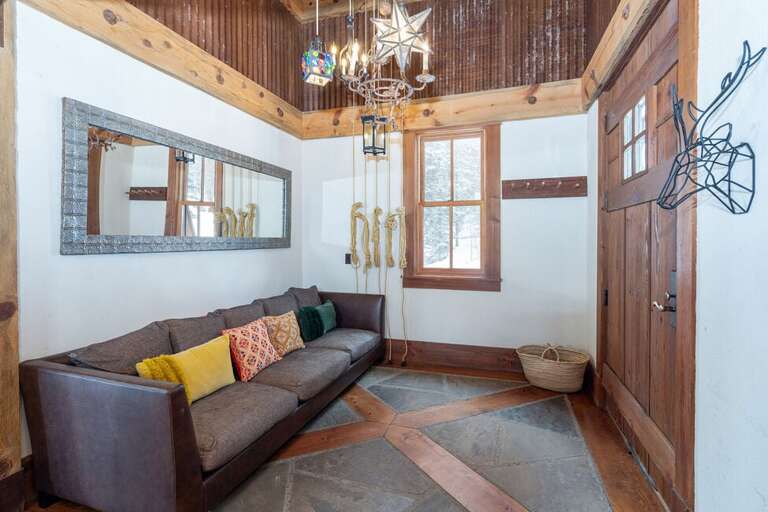 The entry room on the second level at Copper Hollow, welcome home!