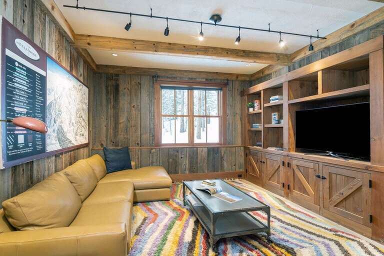 The media room is perfect for all ages!  Need to plan out the day on the mountain?  Oversized Trail map will tell you where to go and home to get home!