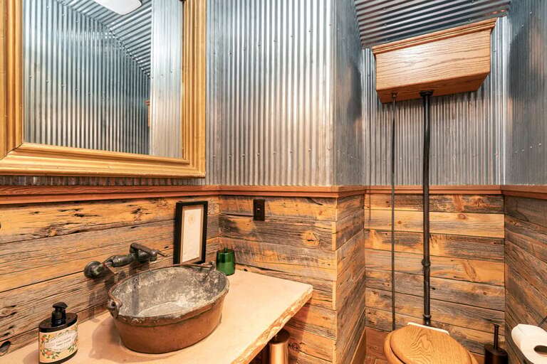 Unusual guest bathroom features