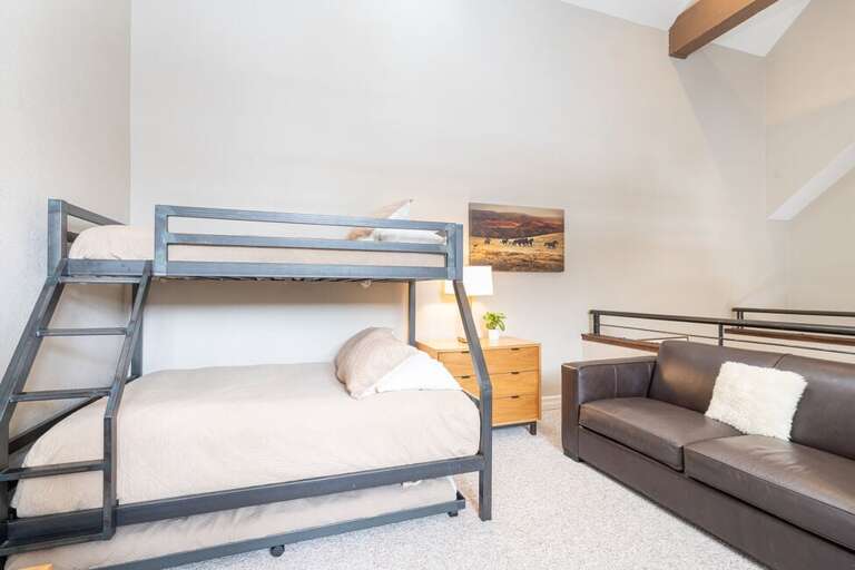 The loft is perfect for the kids and overflow sleeping!