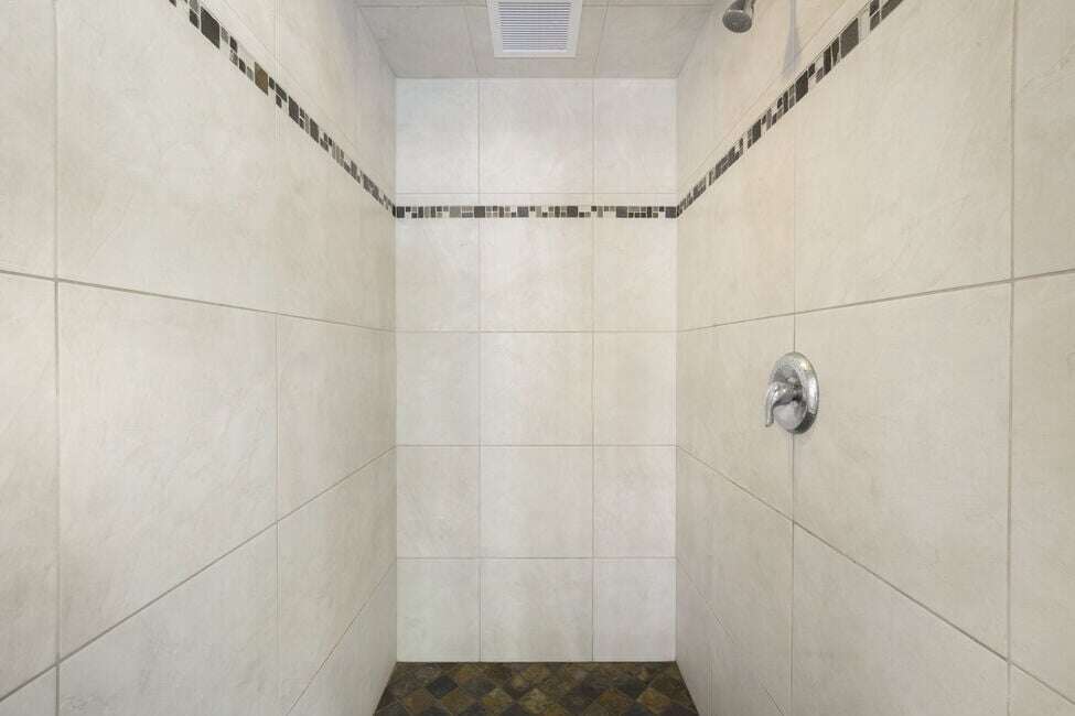 Telluride Lodge indoor spa area's shower. Telluride Lodge indoor spa area's shower.
