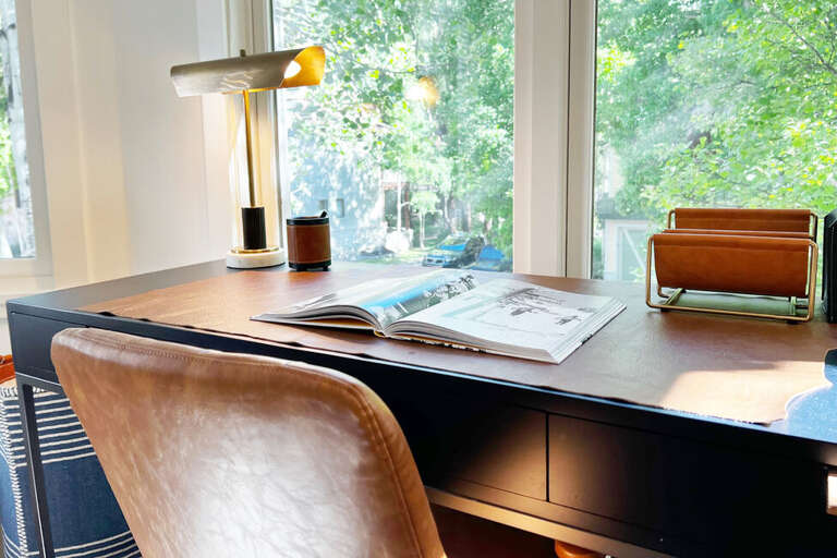 Have work to do? perfect desk area with amazing views to get any work you may need to get done.