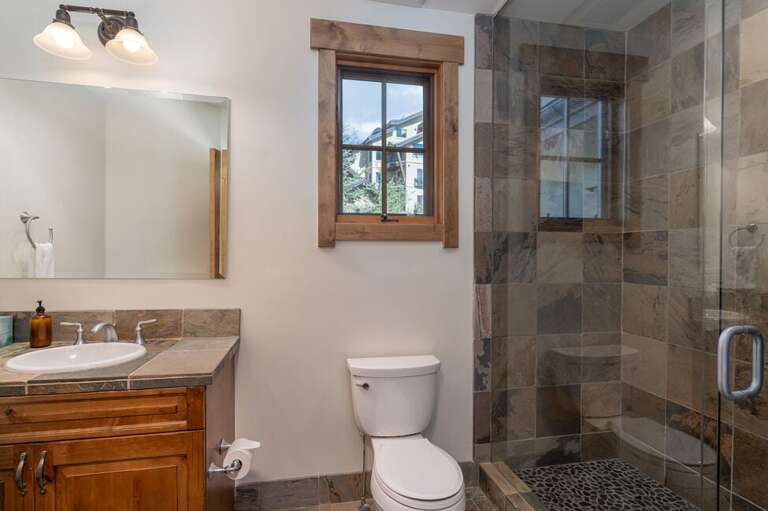 Guest Bathroom is located on the second floor landing.