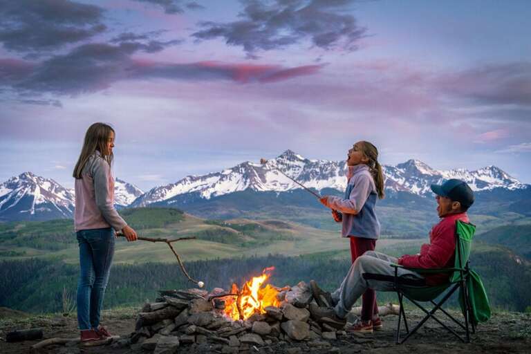Telluride and the surrounding San Juan Mountains offer plenty of outdoor adventures for all ages.  Camping, biking, hiking, and rafting are just a few of the many family activities.