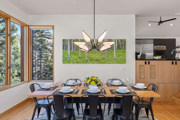 Plenty of seating to host dinner for multiple guests!