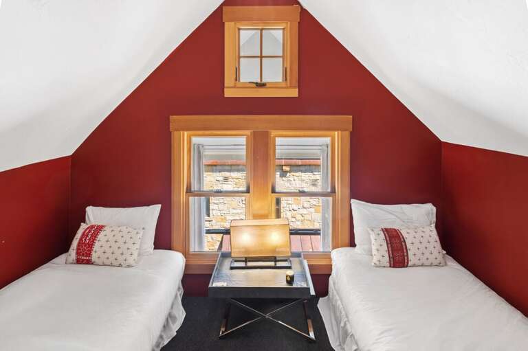 This multi level area is perfect space for the littles or any extra guests.