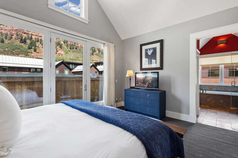 Primary king bedroom with great views.