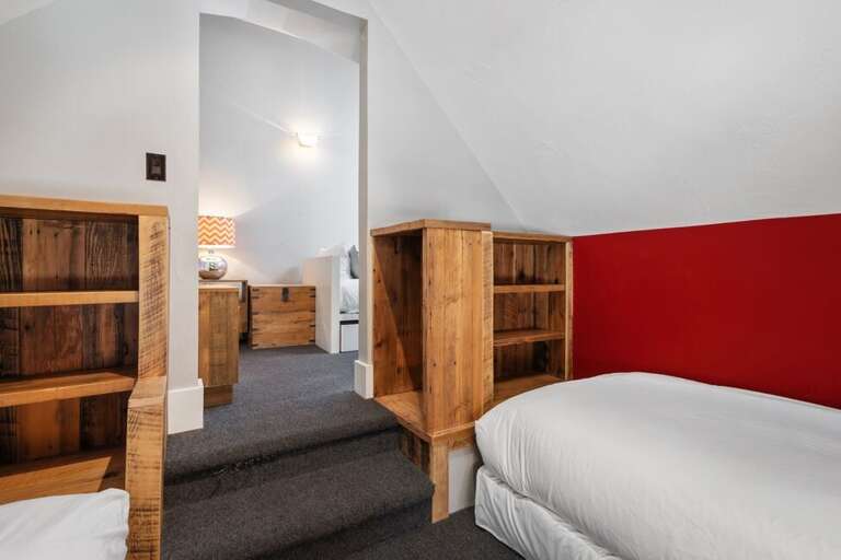 Twin bed.