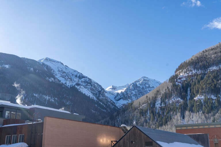 Views of Bear Creek Vally from the front stoop of the building.
