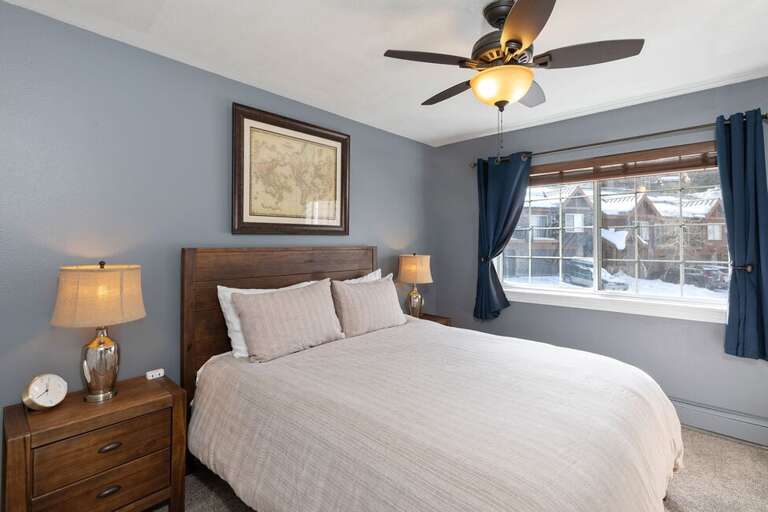 The first guest room features a Queen bed with large closet, plenty of natural light and a large closet. The first guest room features a Queen bed with large closet, plenty of natural light and a large closet.