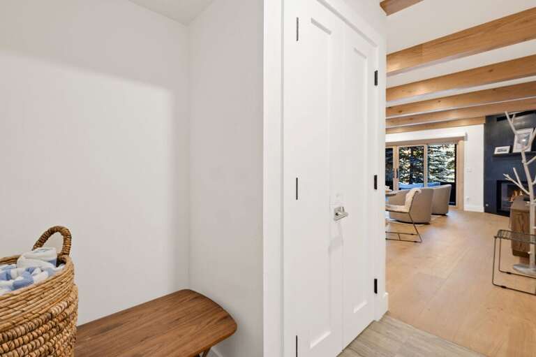 Entry area to the condo perfect for shoes and jackets.