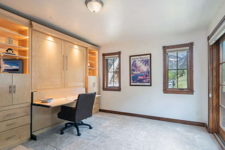 Converted, for a great study/work area if needed.