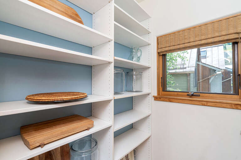 Large Pantry connected to the kitchen is perfect for all your storage needs. Large Pantry connected to the kitchen is perfect for all your storage needs.