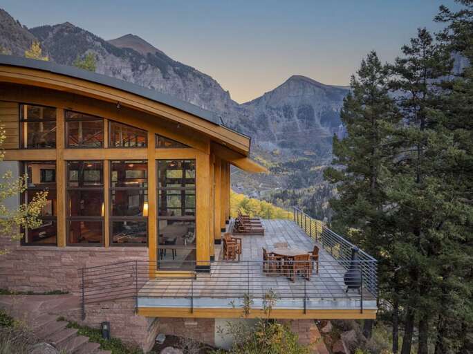 Located on a perch looking over the entire Telluride Valley.