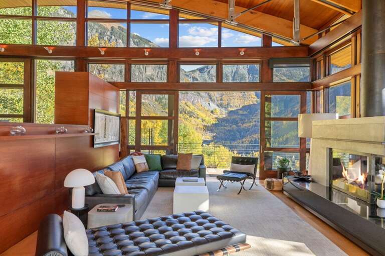 This stunning Great Room offers stunning views, Gas fireplace relaxing cozy couches.