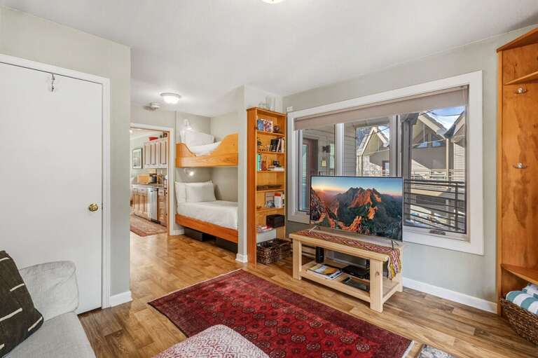 This is an open concept living area that flows easily from room to room.