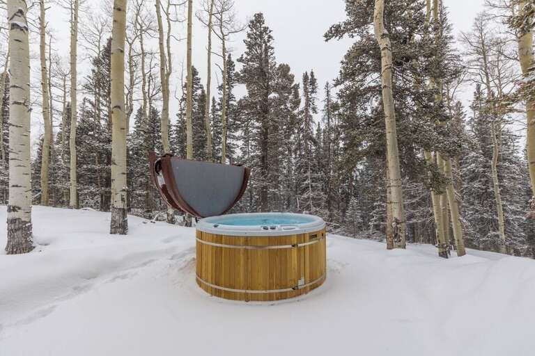 Views from the hot tub of the surrounding Aspen grove. Views from the hot tub of the surrounding Aspen grove.