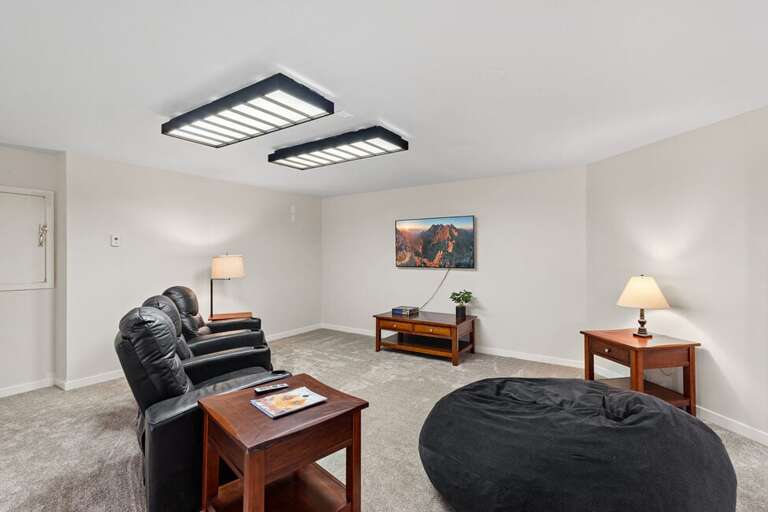 Grab a cozy movie chair or curl up on an oversized bean bag and catch a filmier game  with family.