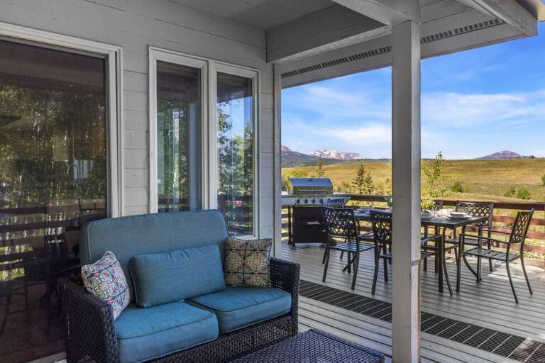 Great place to read a book and enjoy the the mountain views.