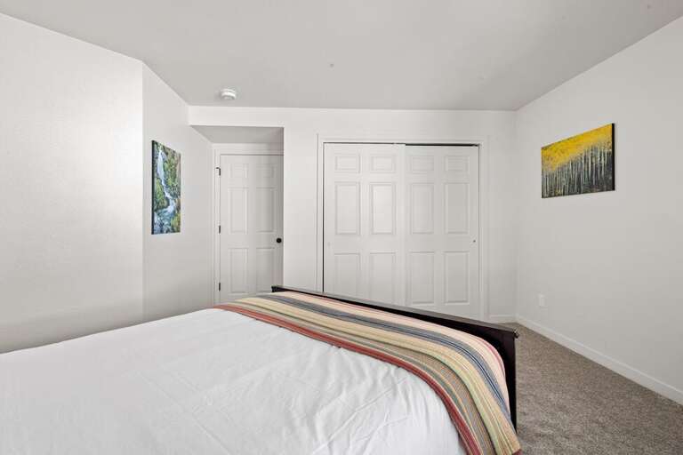 Open room with lots of natural light.